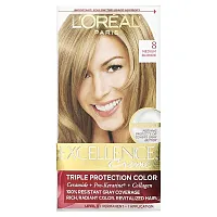 L&#x27;Oréal, Excellence Creme, Triple Protection Color, 8 Medium Blonde, 1 Application