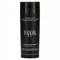 Toppik, Hair Building Fibers, загуститель для волос, оттенок черный, 27,5 г (0,97 унции)