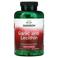 Swanson, Garlic and Lecithin, 200 Capsules