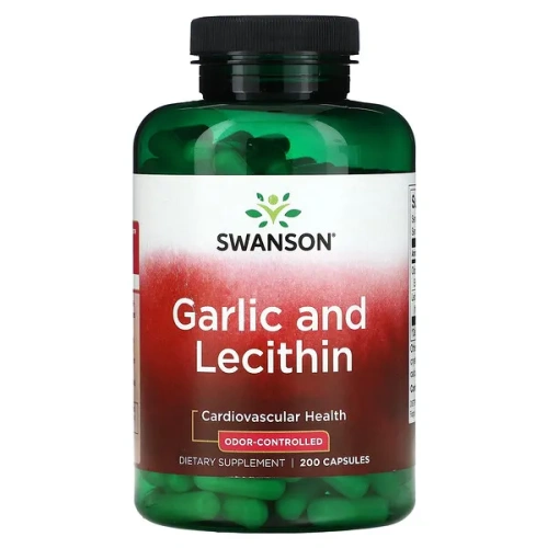 Swanson, Garlic and Lecithin, 200 Capsules