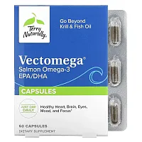 Terry Naturally, Vectomega, Salmon Omega-3 EPA/DHA,  60 Capsules