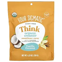 Four Sigmatic, Think Organic Creamer, Dairy Free, Vanilla Coconut, 4.23 oz (120 g)