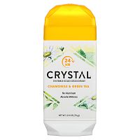 CRYSTAL, Невидимый твердый дезодорант, ромашка и зеленый чай, 70 г