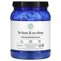 Ora, So Lean &amp; So Clean, Daily Superfood Plant Protein, Unflavored, 20.1 oz (570 g)