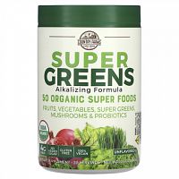 Country Farms, Super Greens, подщелачивающая формула, без добавок, 300 г (10,6 унции)