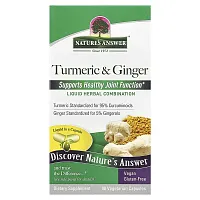 Nature&#x27;s Answer, Turmeric &amp; Ginger, 90 Vegetarian Capsules