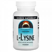 Source Naturals, L-лизин в порошке, 100 г (3,53 унции)