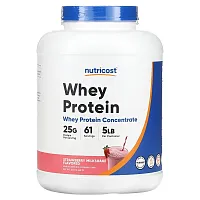 Nutricost, Whey Protein Concentrate, Strawberry Milkshake, 5 lb (2,268 g)