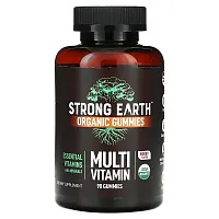 YumV&#x27;s, Strong Earth Kids Organic Gummies, Multi Vitamin, Berry, 90 Gummies