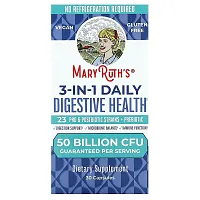 MaryRuth&#x27;s, 3-In-1 Daily Digestive Health, 50 Billion CFU, 30 Capsules