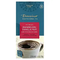 Teeccino, Roasted Herbal Tea, Dandelion Vanilla Nut, Caffeine Free, 25 Tea Bags, 5.3 oz (150 g)