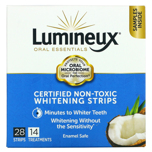 Lumineux Oral Essentials, сертифицированные нетоксичные отбеливающие полоски, 28 шт. фото 2