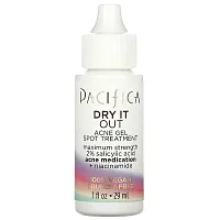 Pacifica, Dry It Out, Acne Gel Spot Treatment, Maximum Strength, 1 fl oz (29 ml)