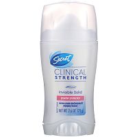 Secret, Clinical Strength Antiperspirant/Deodorant, Invisible Solid, Powder Protection, 2.6 oz (73 g)