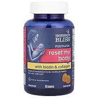 Mommy&#x27;s Bliss, Postnatal Reset My Body With Biotin &amp; Collagen, Natural Lemon, 60 Gummies