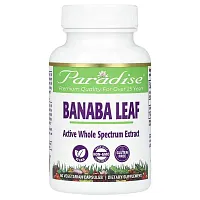 Paradise Herbs, Banaba Leaf, 60 Vegetarian Capsules