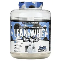 MuscleSport, Lean Whey, Iso-Hydro, Cookies &amp; Cream, 5 lbs (2,268 g)