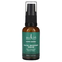 Sukin, Super Greens, Facial Recovery Serum, 1.01 fl oz (30 ml)