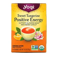 Yogi Tea, Positive Energy, сладкий мандарин, 16 чайных пакетиков, 29 г (1,02 унции)