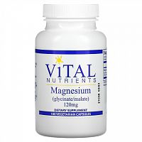 Vital Nutrients, Магний, 120 мг, 100 вегетарианских капсул