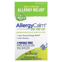 Boiron, AllergyCalm On The Go, 2 Portables Tubes, Approx. 80 Pellets Each