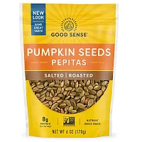 Good Sense, Pumpkin Seeds Pepitas, Salted, Roasted, 6 oz (170 g)