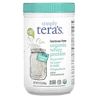 Simply Tera&#x27;s, Organic Whey Protein, Plain Unsweetened, 12 oz (340 g)