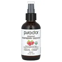 Pura D&#x27;or, Organic Raspberry Seed Oil, 4 fl oz (118 ml)