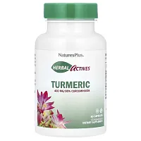 NaturesPlus, Herbal Actives, Turmeric, 400 mg, 60 Capsules