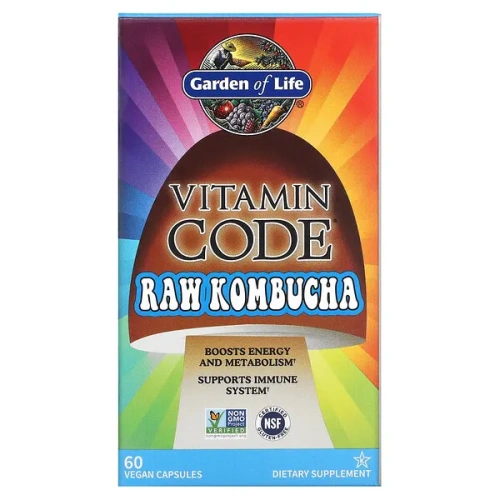 Garden of Life, Vitamin Code, RAW Kombucha, 60 Vegan Capsules