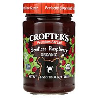 Crofter's Organic, Органический премиальный спред, малина без косточек, 468 г (16,5 унции)