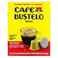 Café Bustelo, кофе темной обжарки, эспрессо, 10 капсул по 5,1 г (0,17 унции)