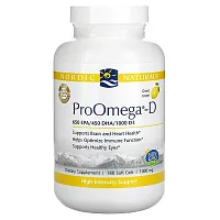 Nordic Naturals, ProOmega-D, Lemon, 1,000 mg, 180 Soft Gels (500 mg per Soft Gel )