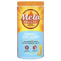 Metamucil, Fiber + Collagen Peptides, Ultra Smooth Orange, 19.9 oz (564 g)