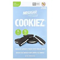 No Sugar Company, Cookiez, Chocolate Sandwich Cookies with Vanilla Creme, 240 g