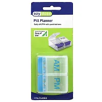 Ezy Dose, Daily AM/PM with Push Buttons Pill Planner, 1 Count