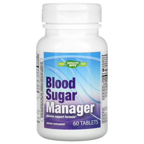 Nature's Way, Blood Sugar Manager, 60 таблеток фото 3