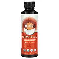 Nutiva, Organic C8 MCT Oil, 12 fl oz (355 ml)