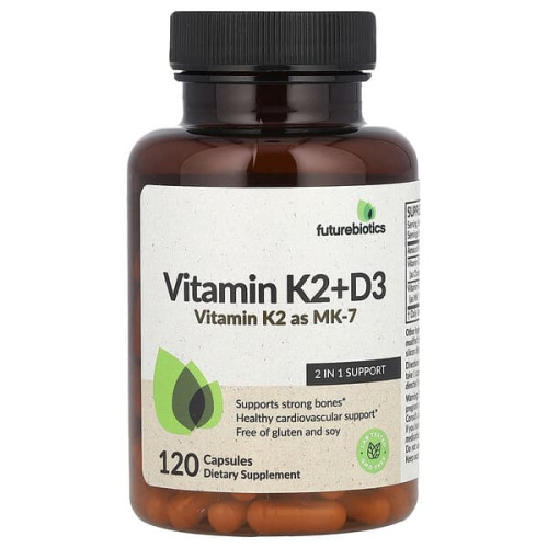 Futurebiotics, Vitamin K2 + D3 , 120 Capsules