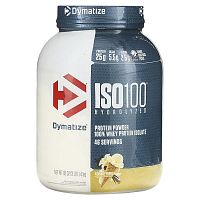 Dymatize, ISO100 Hydrolyzed, 100% Whey Protein Isolate, Gourmet Vanilla, 3 lb (1.4 kg)