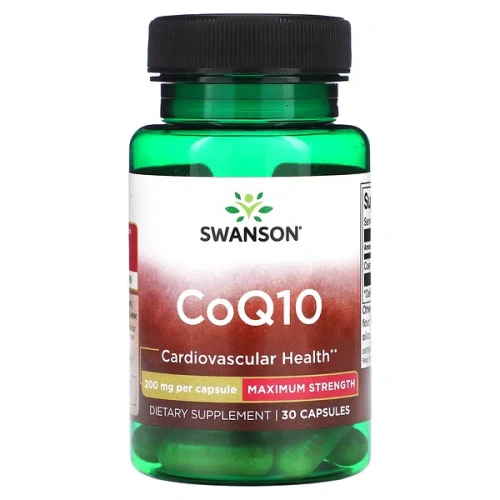 Swanson, CoQ10, Maximum Strength, 200 mg, 30 Capsules