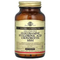 Solgar, Glucosamine Hyaluronic Acid Chondroitin MSM, Extra Strength, 60 Tablets