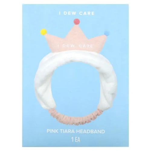 I Dew Care, Tiara Headband, Pink, 1 Headband