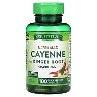 Nature&#x27;s Truth, Vitamins, Ultra Max Cayenne Plus Ginger Root, 100 Quick Release Capsules