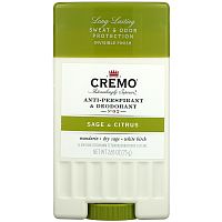 Cremo, Anti-Perspirant & Deodorant, No. 2, Sage & Citrus, 2.65 oz (75 g)