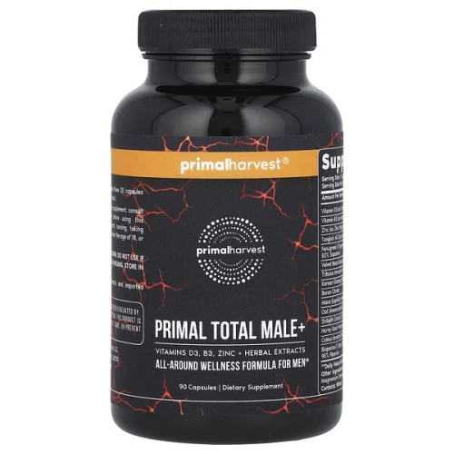 Primal Harvest, Primal Total Male+, 90 Capsules