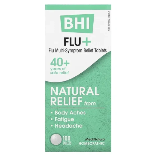 MediNatura, BHI Flu+, 100 Tablets