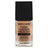 wet n wild, PhotoFocus Foundation, классический бежевый, матовый, 30 мл (1,0 жидк. Унции)