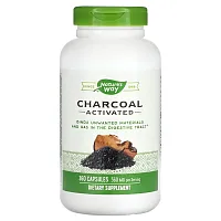 Nature&#x27;s Way, Charcoal, Activated, 560 mg, 360 Capsules (280 mg per Capsule)