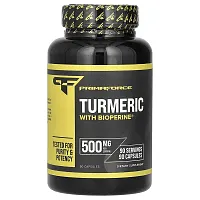 Primaforce, Turmeric With BioPerine®, 500 mg, 90 Capsules